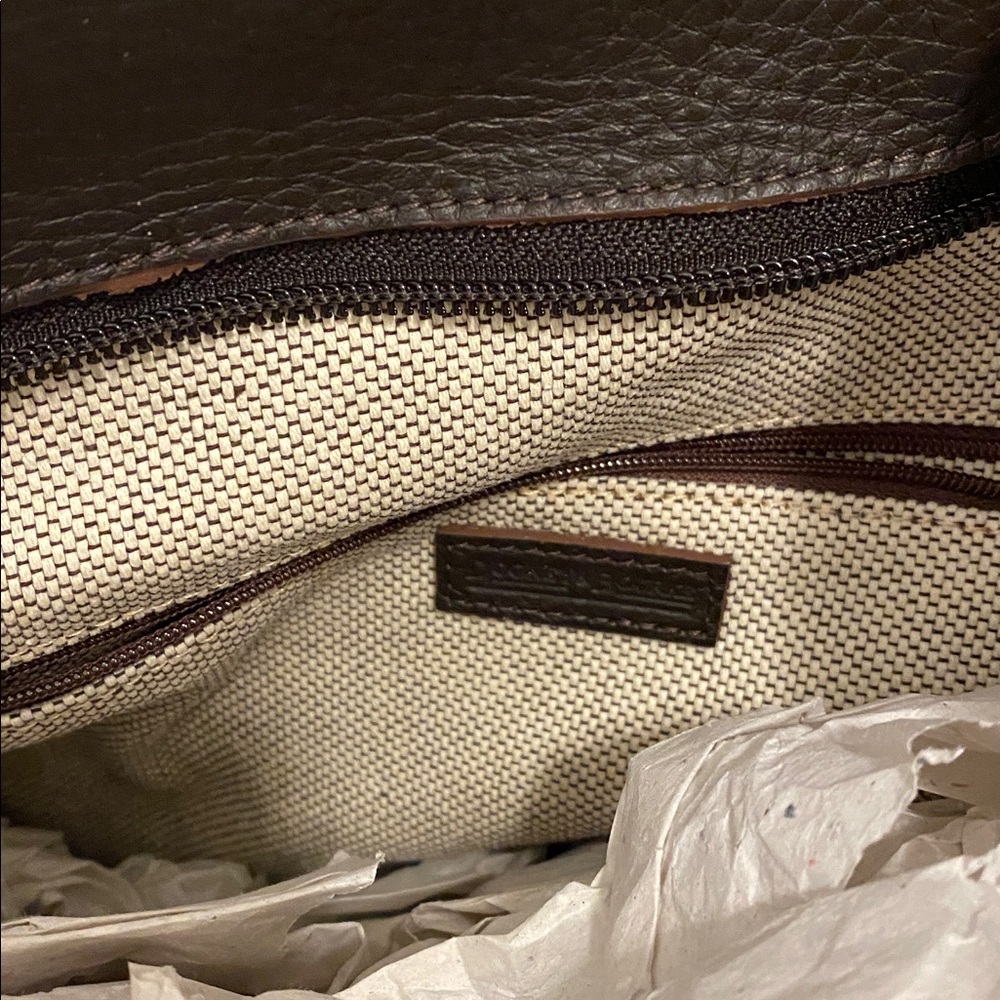 Dooney & Bourke Tan and Black Nubuck Shoulder Bag - Picture 9 of 14